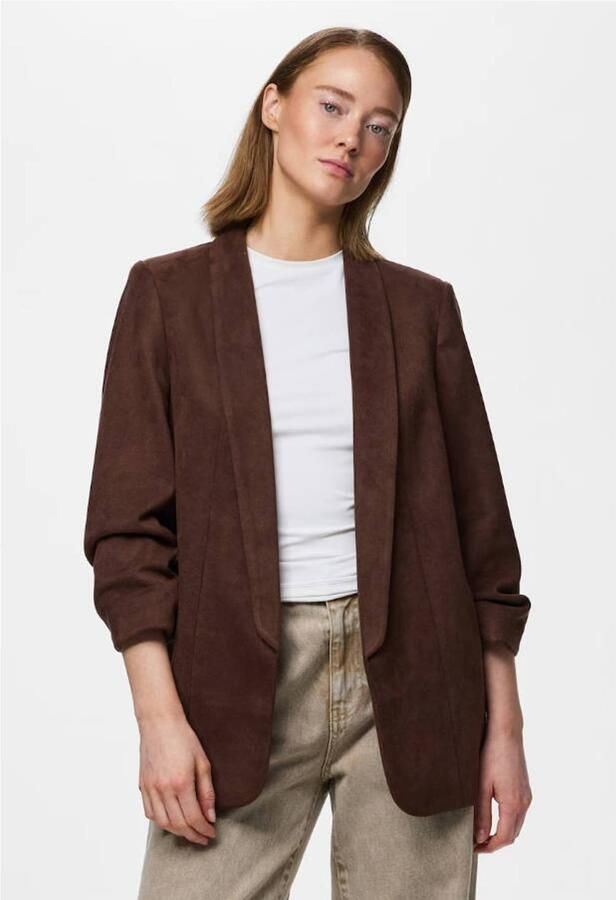 Pieces Regular fit longblazer met 3 4-mouw model 'BOSELLA'