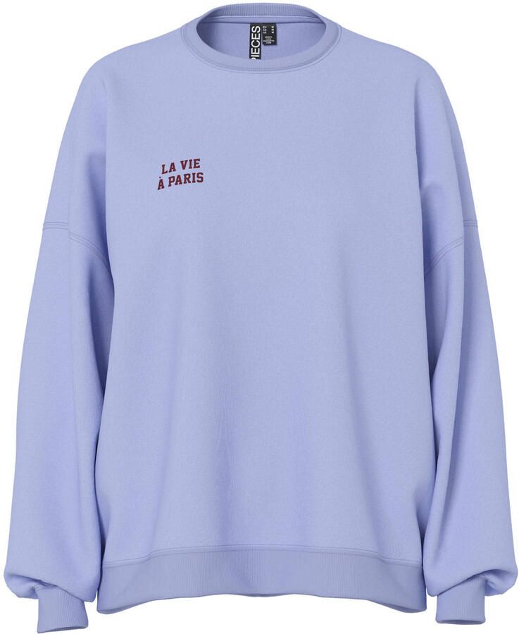 PIECES sweater blauw