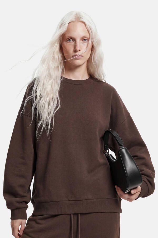 PIECES sweater bruin