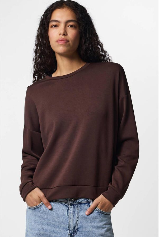 PIECES sweater bruin