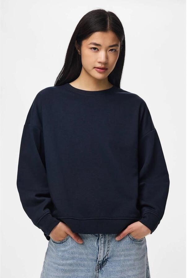 PIECES sweater donkerblauw