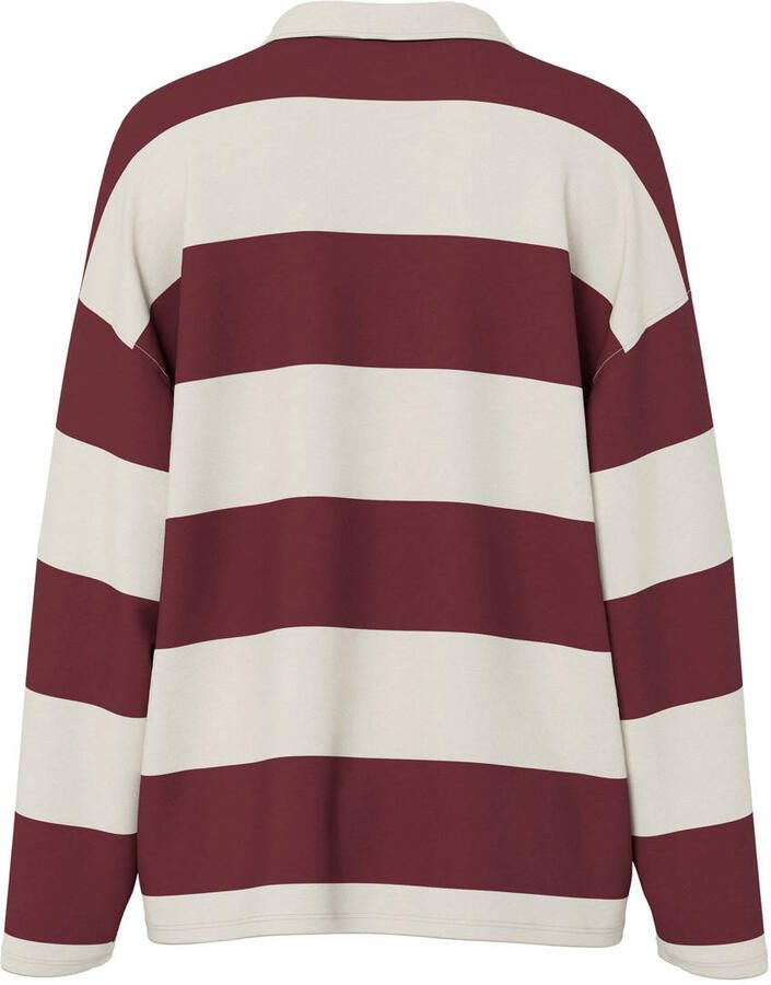 PIECES sweater donkerrood