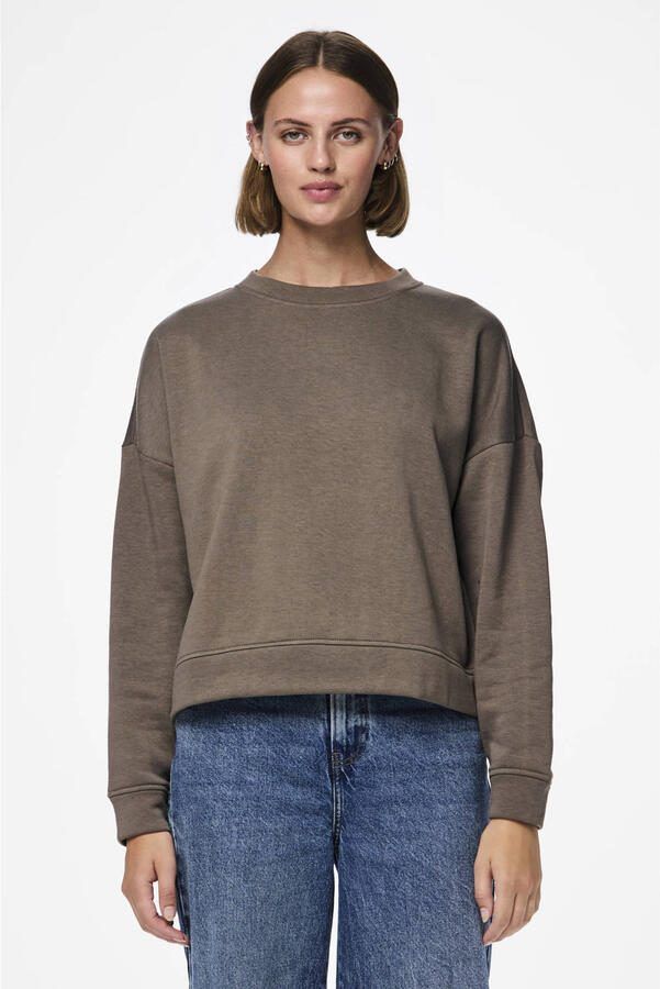 PIECES sweater PCCHILLI groenbruin - Foto 2