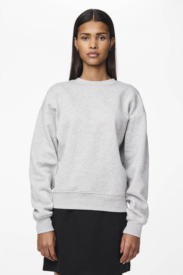 PIECES sweater PCCHILLI lichtgrijs