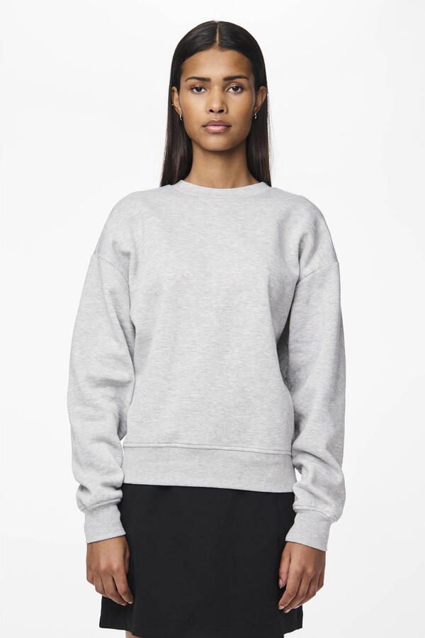 PIECES sweater PCCHILLI lichtgrijs