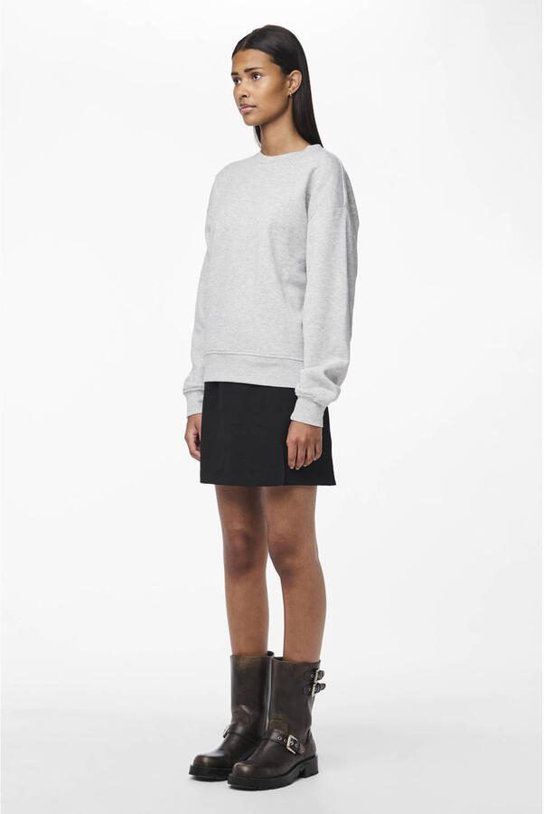 PIECES sweater PCCHILLI lichtgrijs - Foto 2