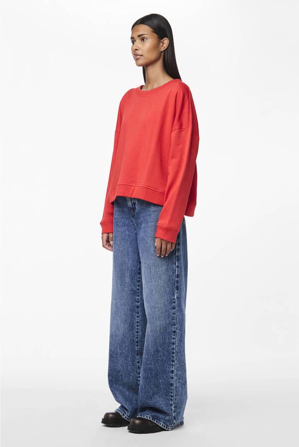 PIECES sweater PCCHILLI rood