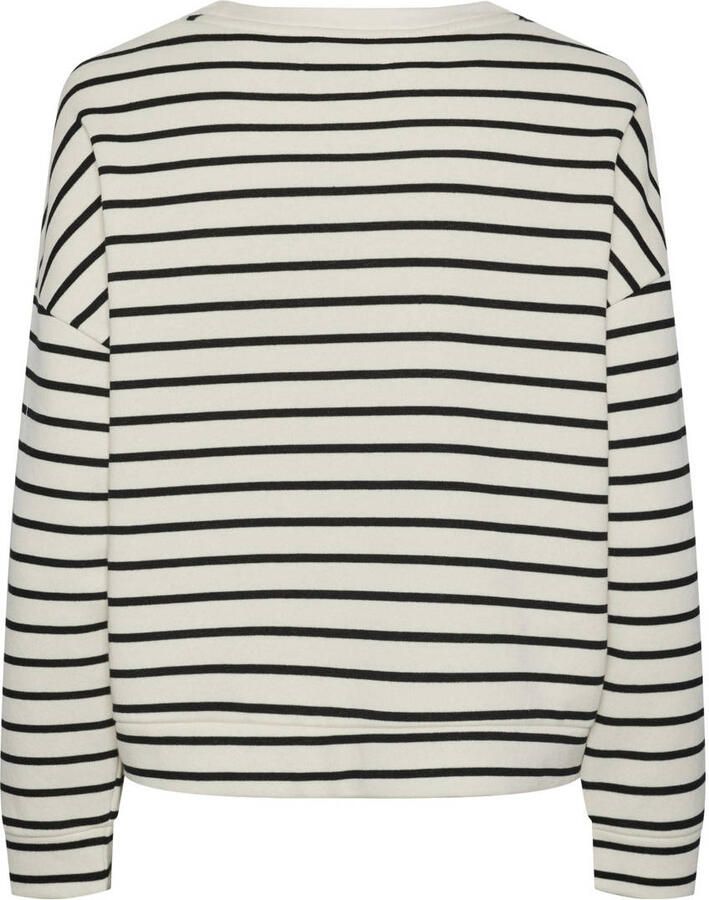 Pieces Comfort fit gestreept sweatshirt met katoen model: 'CHILLI'