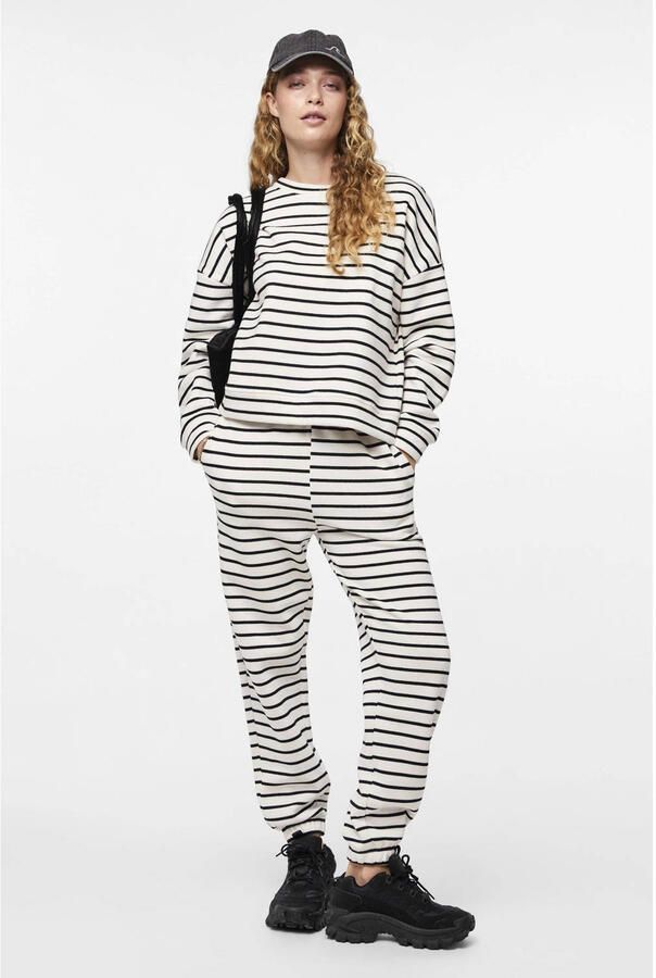 Pieces Comfort fit gestreept sweatshirt met katoen model: 'CHILLI' - Foto 2