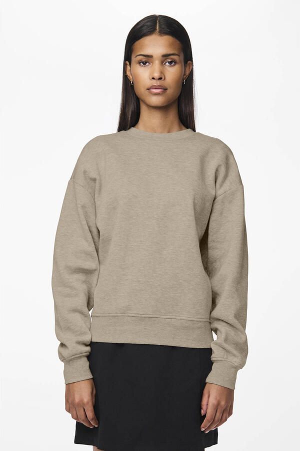 PIECES sweater PCCHILLI zachtgeel