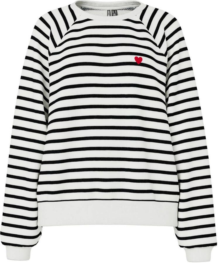 Pieces Sweatshirt PCGRETA LS EMB UB SWEAT FC