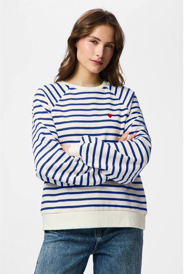 Pieces oversized sweatshirt van katoenmix model 'GRETA'