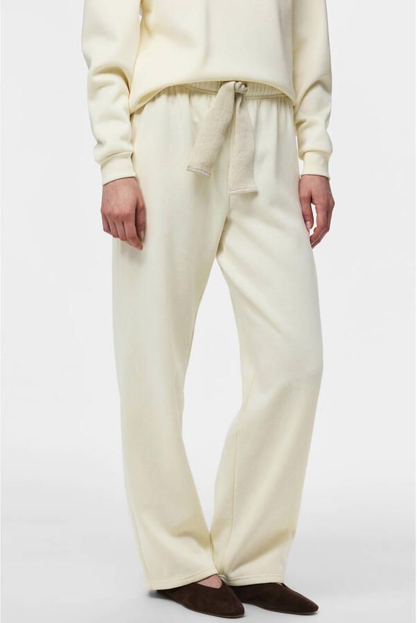 PIECES sweatpants PCCHILLI zachtgeel