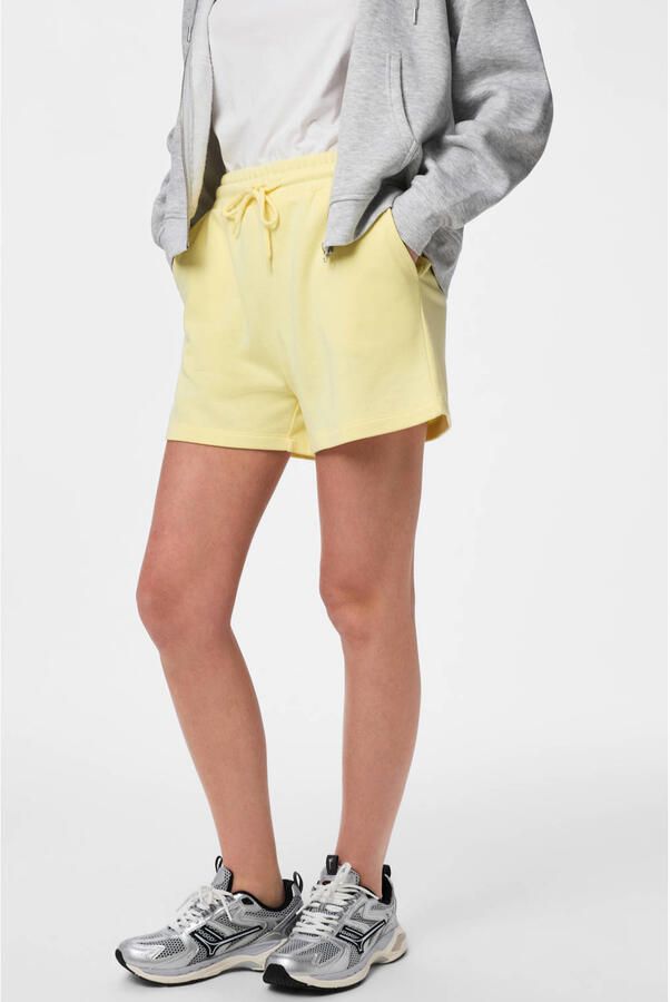 Pieces regular fit sweatshorts van katoenmix model 'CHILLI'