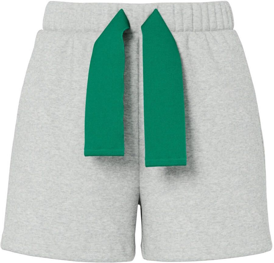 PIECES sweatshort PCCHILLI grijs