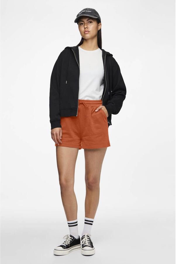 PIECES loungeshort PCCHILLI oranje