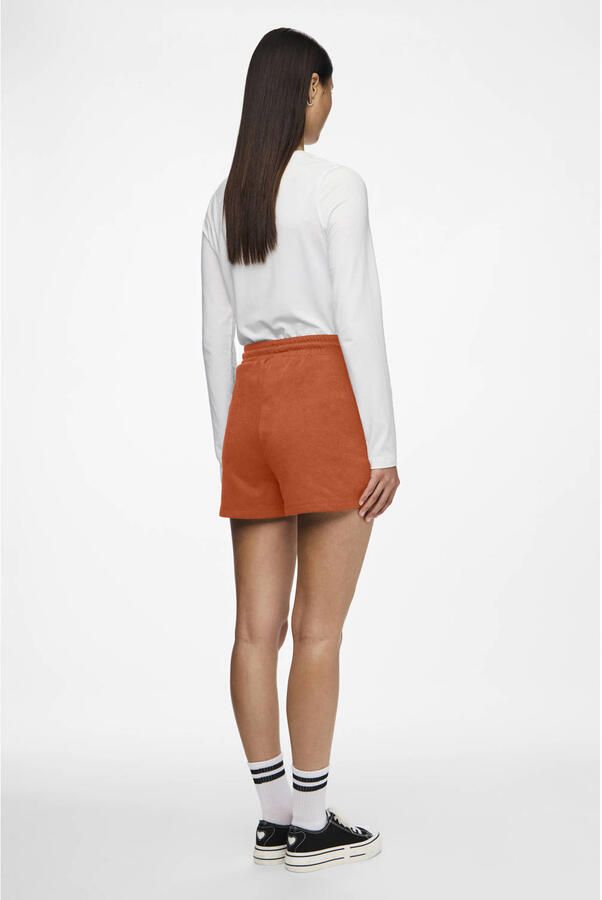 PIECES sweatshort PCCHILLI oranje - Foto 3