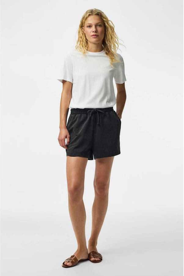 PIECES sweatshort PCCHILLI zwart