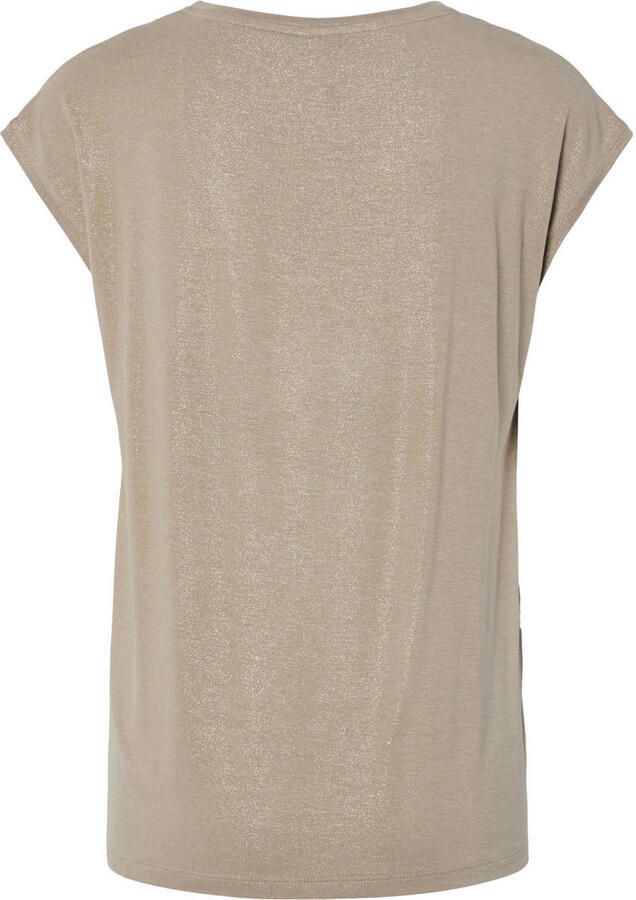 PIECES T-shirt beige met lurex - Foto 2