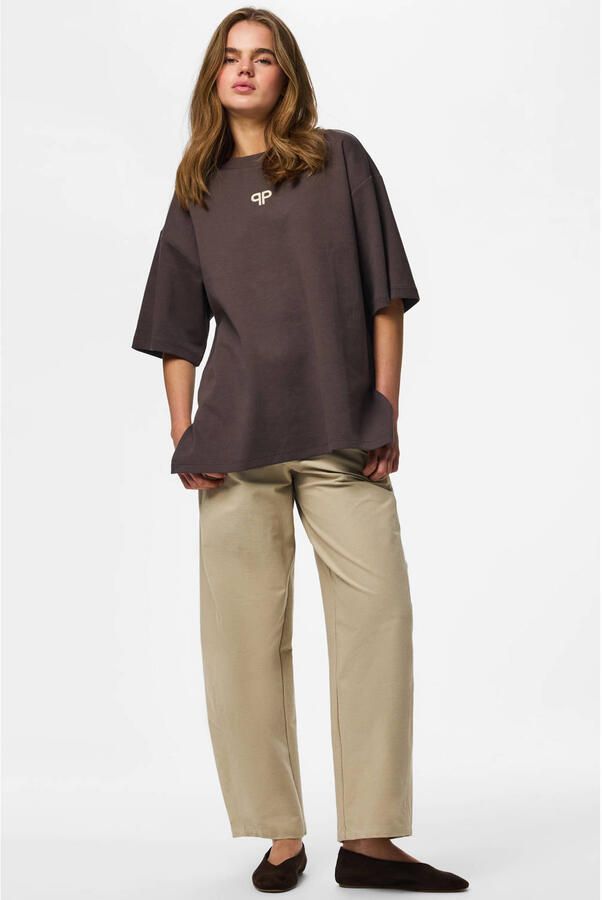 PIECES T-shirt bruin - Foto 3