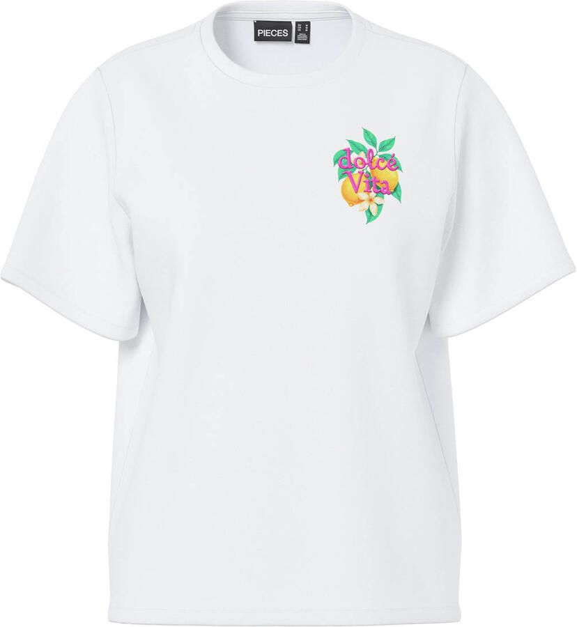 Pieces T-shirt Korte Mouw Oda Lia Ss