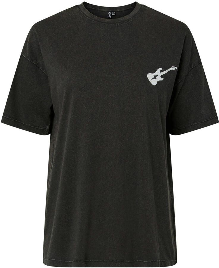 PIECES T-shirt met backprint zwart