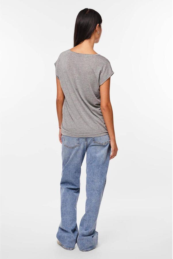 Pieces T-shirt PC BILLO met glinsterstrepen - Foto 2