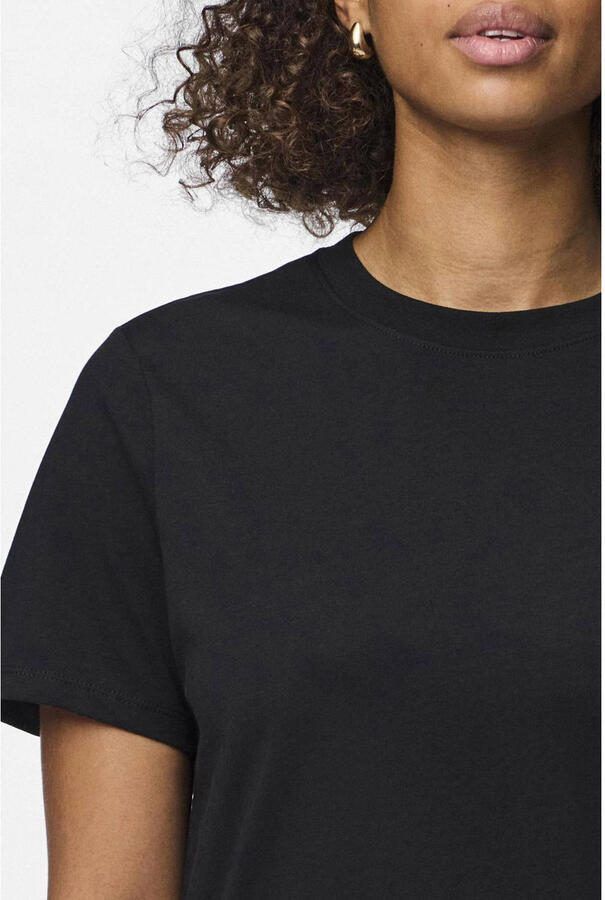Pieces Shirt met ronde hals PCRIA SS SOLID TEE NOOS BC - Foto 2
