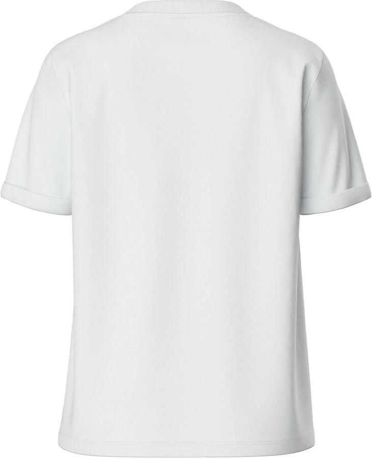 Pieces Shirt met ronde hals PCRIA SS FOLD UP SOLID TEE NOOS BC