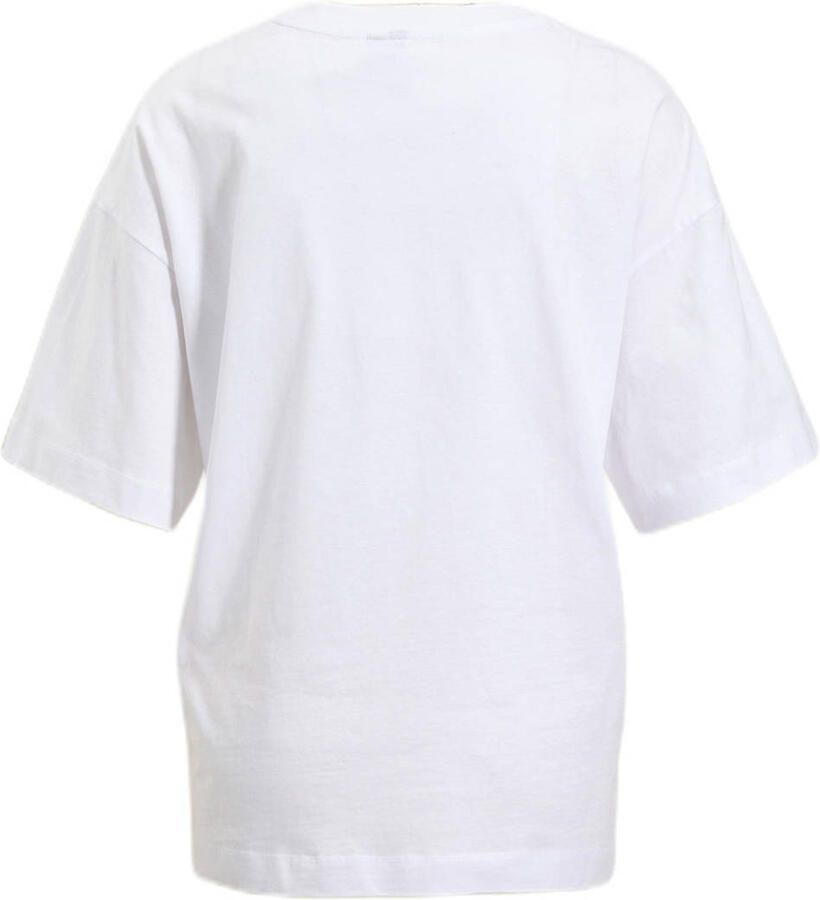 Pieces Relaxed fit T-shirt van puur katoen model 'CLAUDE' - Foto 3