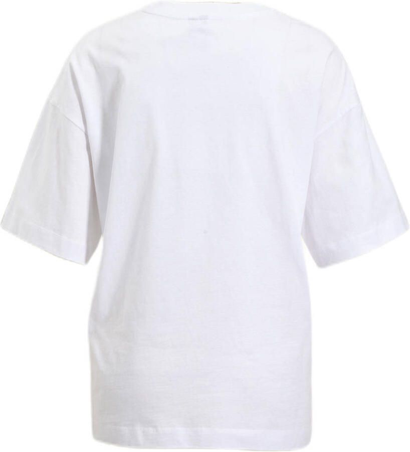 Pieces Relaxed fit T-shirt van puur katoen model 'CLAUDE'