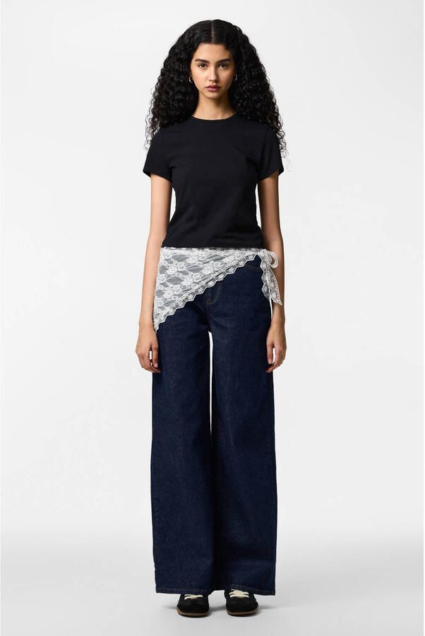 PIECES T-shirts wit zwart (set van 2) - Foto 3