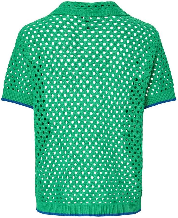 PIECES Tessa van Montfoort x Wehkamp blousetop groen crochet - Foto 2
