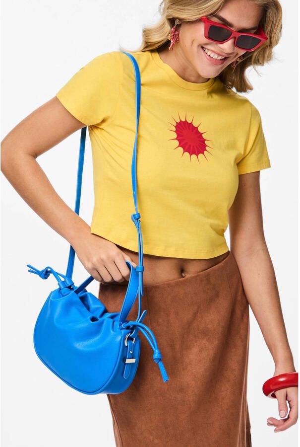 PIECES Tessa van Montfoort x Wehkamp crossbody tas PCBALLOON blauw