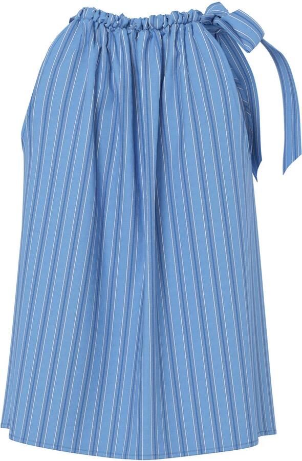 PIECES Tessa van Montfoort x Wehkamp top blauw - Foto 3
