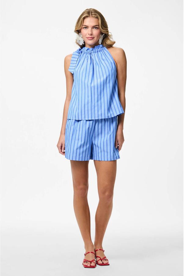 PIECES Tessa van Montfoort x Wehkamp top blauw - Foto 1