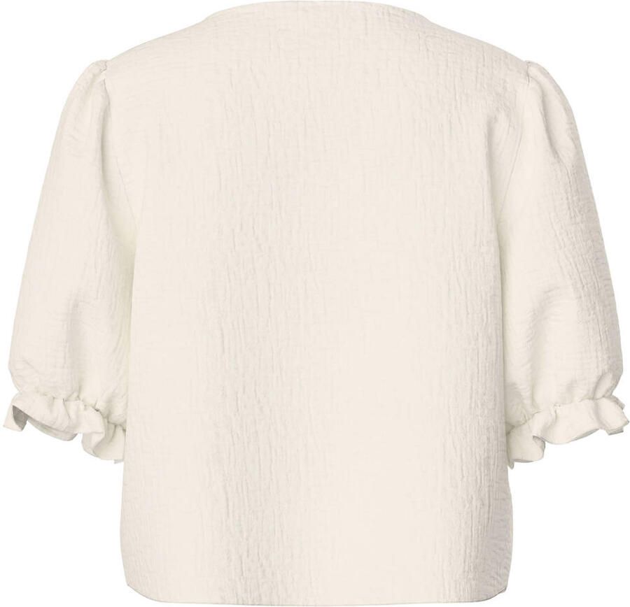 PIECES top ecru