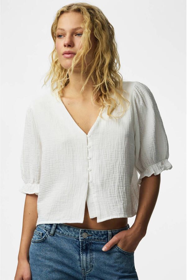 PIECES top ecru