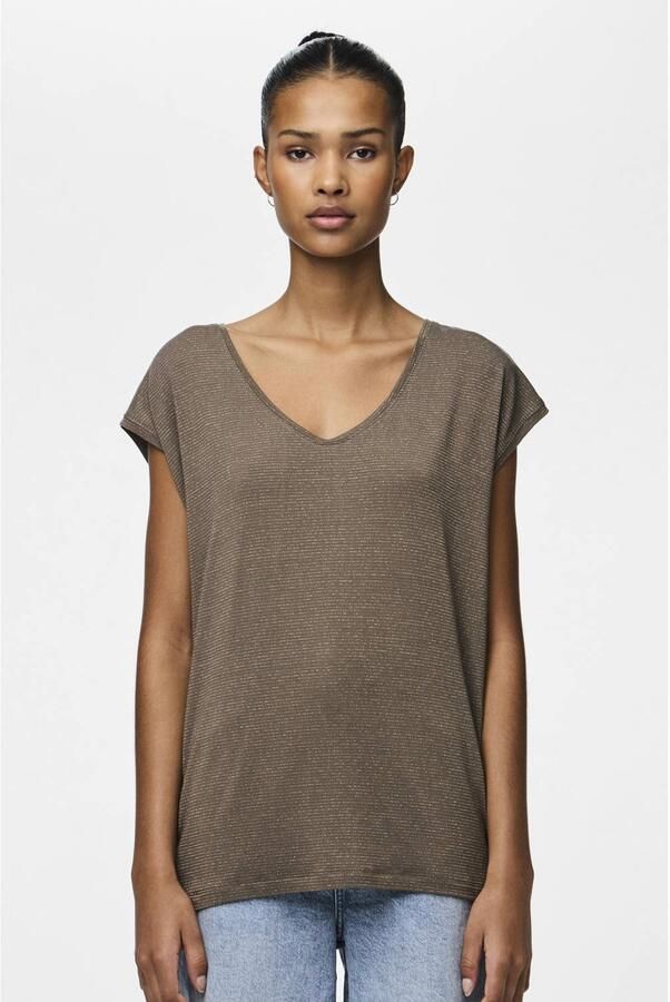 Pieces Regular fit shirt van viscosemix model 'BILLO' - Foto 3