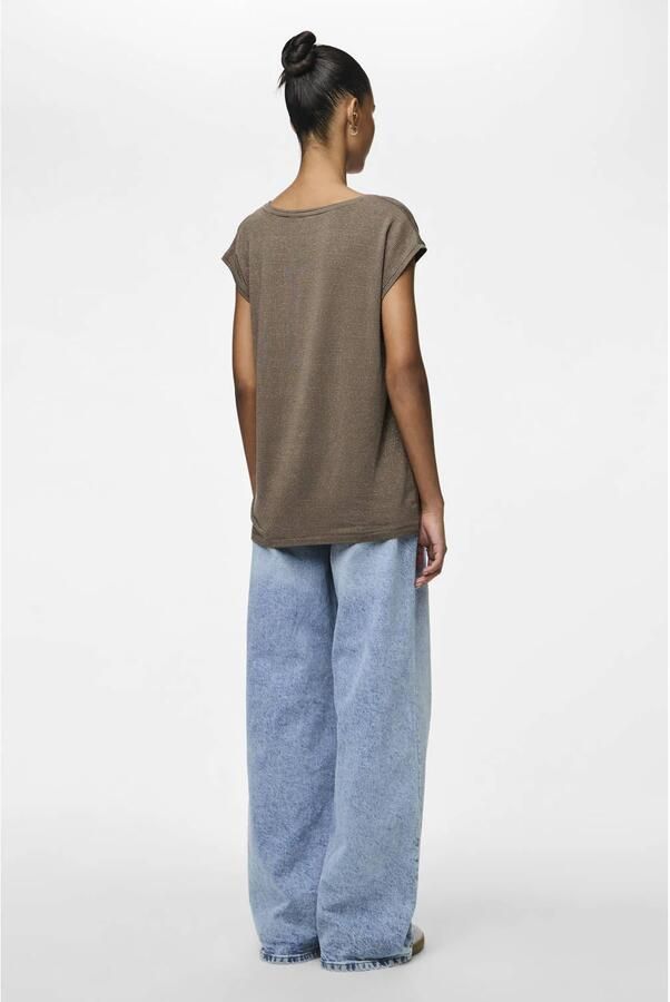 Pieces Regular fit shirt van viscosemix model 'BILLO'