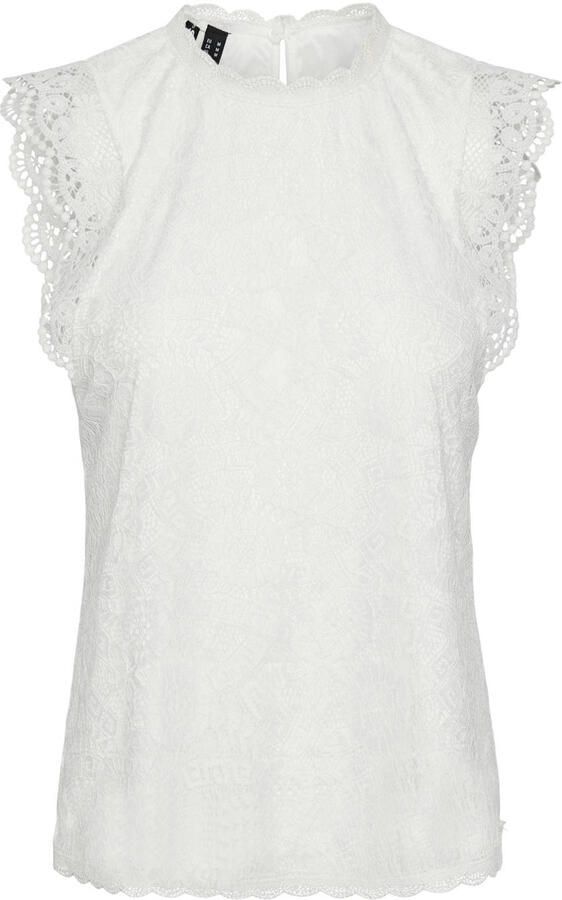 Pieces shaped fit blousetop met kant model 'OLLINE' - Foto 2