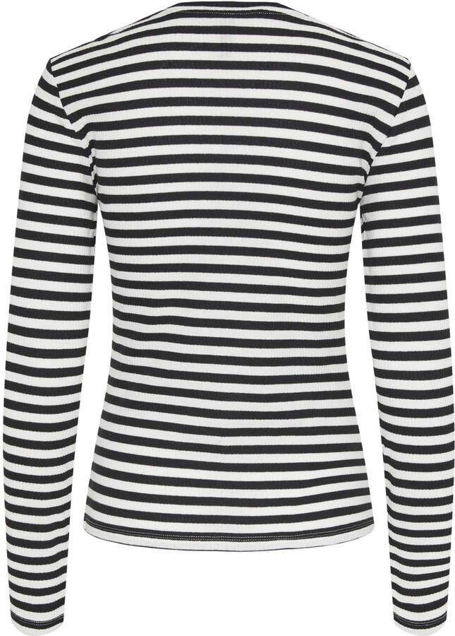 Pieces Shirt met lange mouwen en streepmotief model 'RUKA' - Foto 2