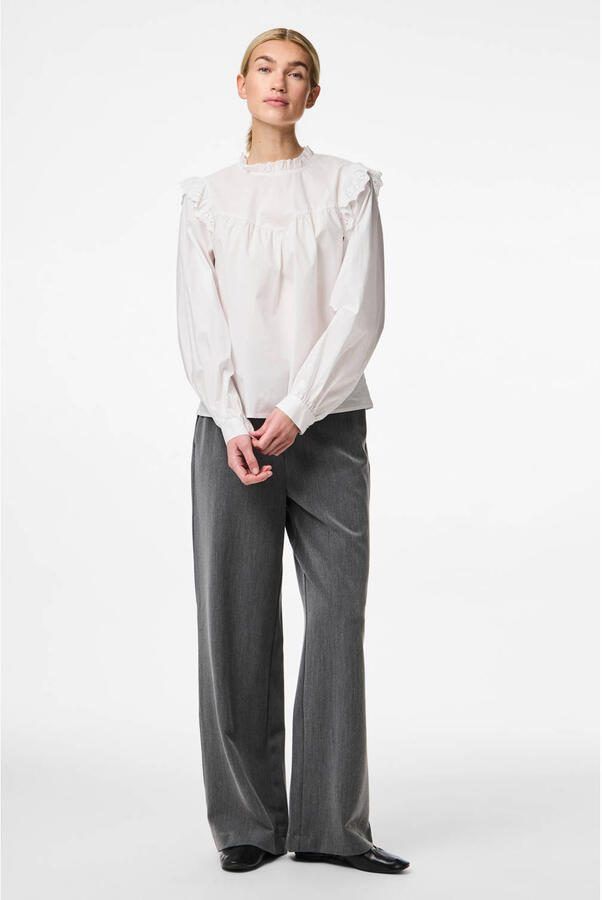 PIECES top wit broderie - Foto 2