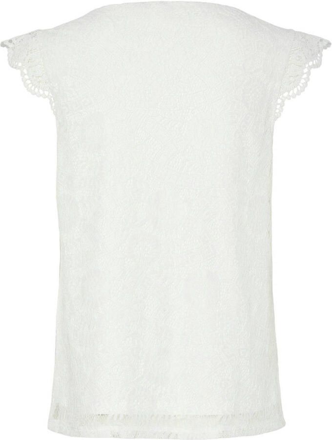 Pieces Kanten top PCOLLINE SL LACE V-NECK TOP WVN NOOS