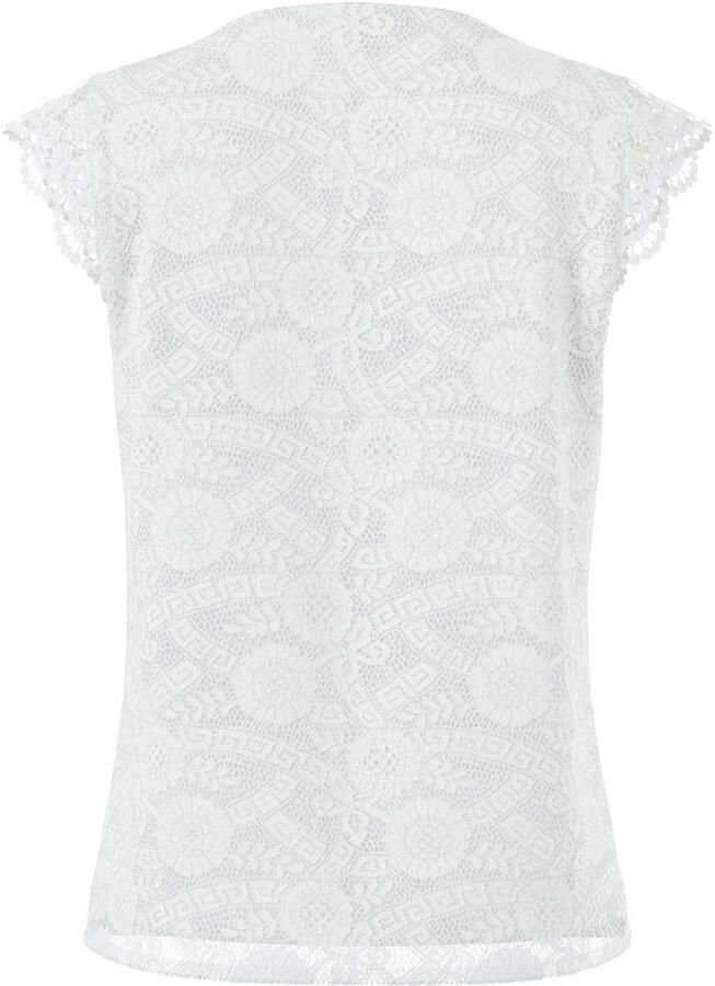 Pieces Kanten top PCOLLINE SL LACE V-NECK TOP WVN NOOS - Foto 2