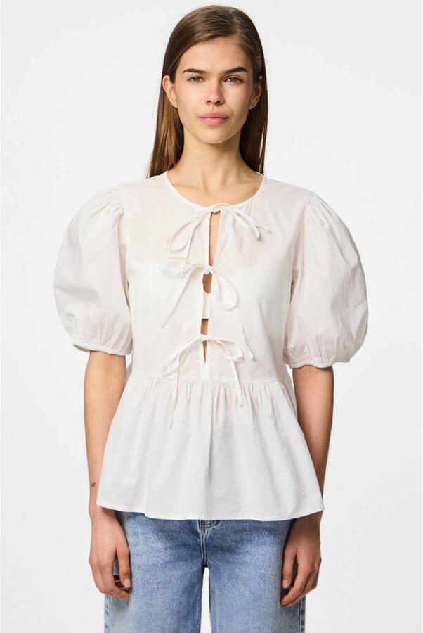 Pieces Relaxed fit tuniek in wikkellook model 'JOLLY' - Foto 2