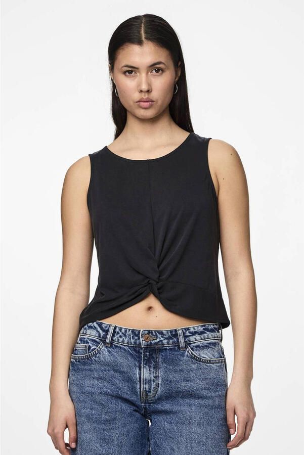 Pieces Loose fit tanktop van viscosemix model 'ANORA' - Foto 2