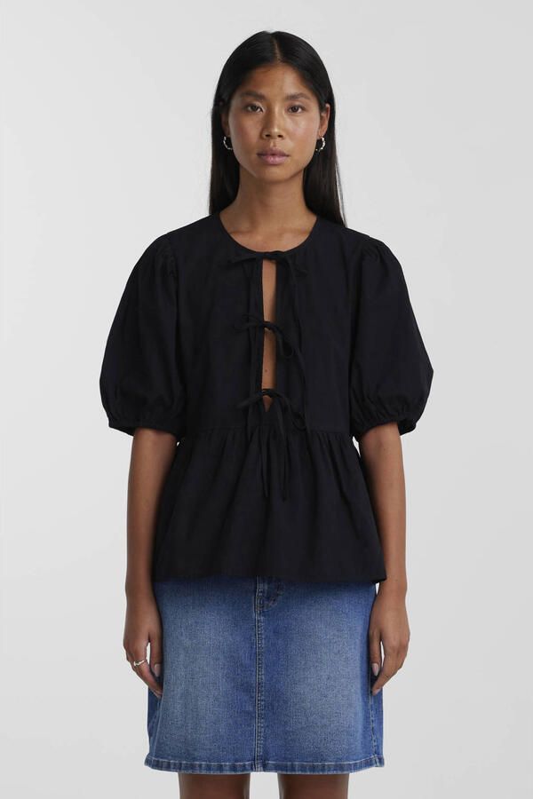 Pieces Relaxed fit tuniek in wikkellook model 'JOLLY' - Foto 3