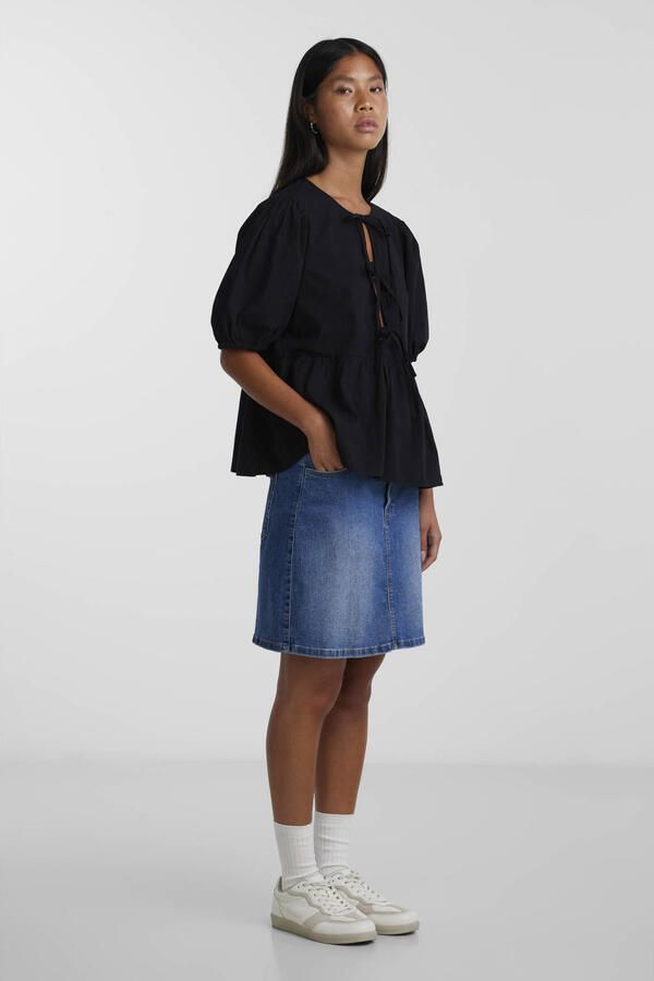 Pieces Relaxed fit tuniek in wikkellook model 'JOLLY' - Foto 2