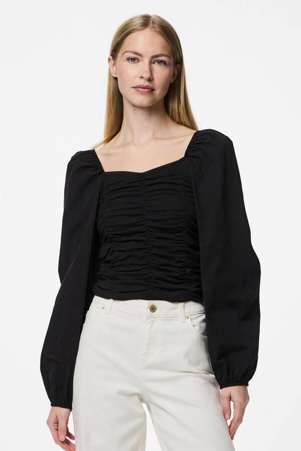 PIECES top zwart